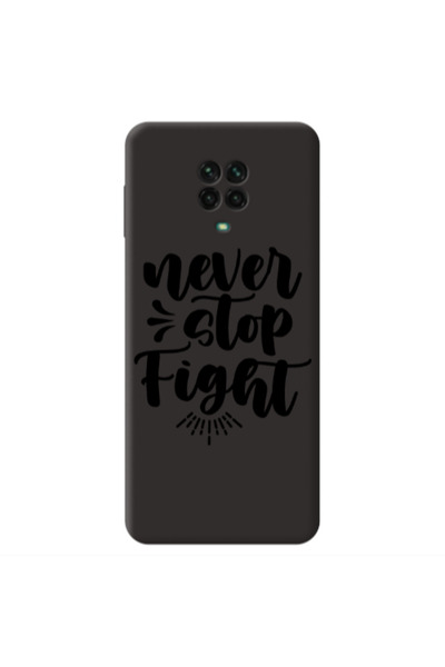 Other Xiaomi Redmi Note 9 Pro Never stop fight Black Colored Silicone TPU Θήκη