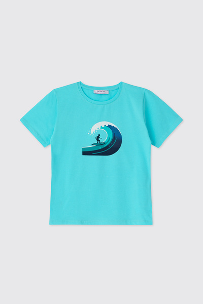 Panço Baby Girl Blue T-Shirt