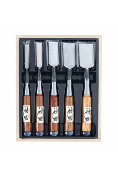 Takagi Set de 5 dălți japoneze premium Murakuni pentru tâmplărie