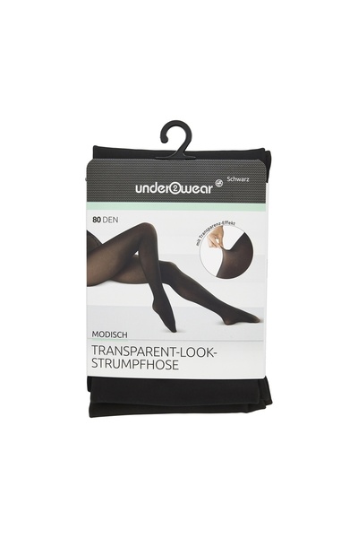 Underwear Külotlu Çorap 80 Den Transparan Görünüm S Beden Siyah