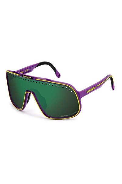 Carrera UV Protected Sunglasses Violet Yellow Frame Green Mirror Mirror Lens ...