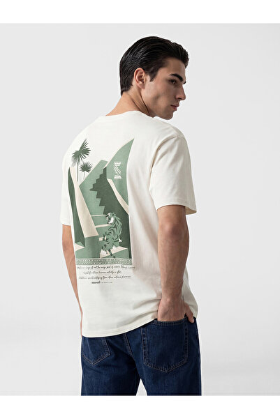 LC Waikiki Vizyon New Season Crew Neck Printed Men's T-Shirt