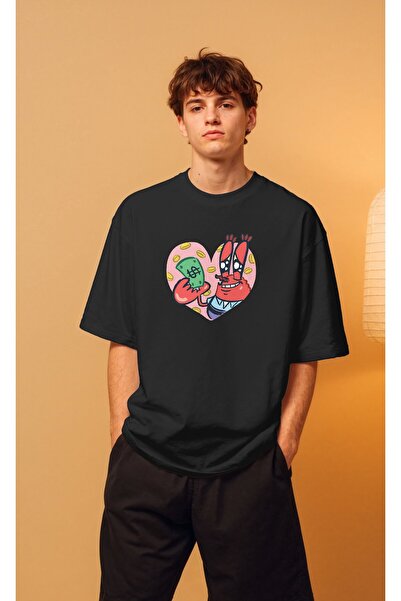 buzagi tasarım ürünleri Mr Krabs Spongebob Squarepants Unisex Oversize T-Shirt
