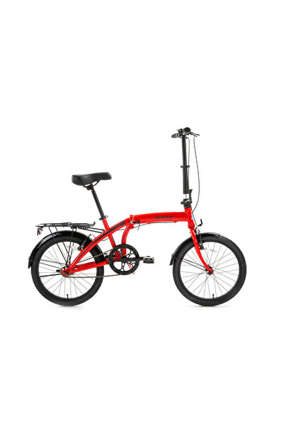 Bisan TWIN KATLANIR BİSİKLET 32CM V 20 JANT 1 VİTES KIRMIZI SİYAH