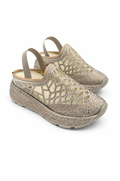 Layber Women's Stone Patterned Orthopedic Sole Summer Luxury Sandals