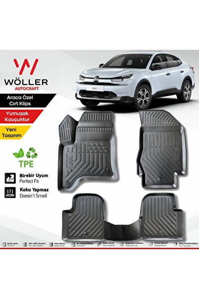 wöller Citroen C4 X Paspas Hybrid 2025 Sonrası Uyumlu 3d Havuzlu Paspas
