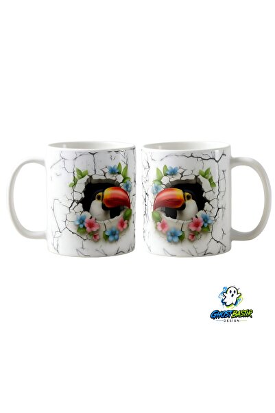 Ghostbastır Design Toucan Bird Mug |   Single Piece K0441