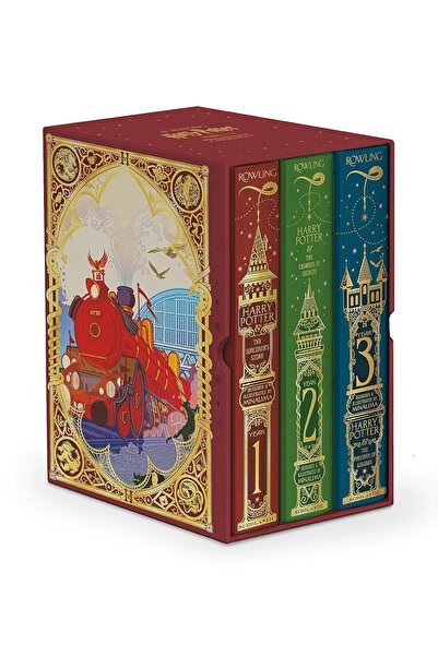Scholastic Inc. Harry Potter Books 1-3 Boxed Set (MinaLima Edition)