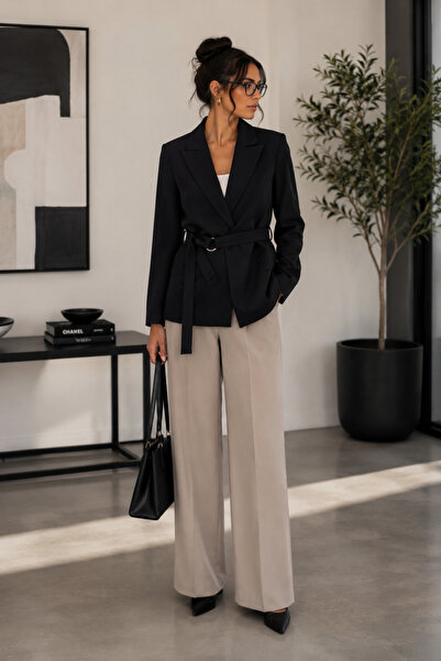 TIFFANY&TOMATO Kuşak Detaylı Blazer Ceket