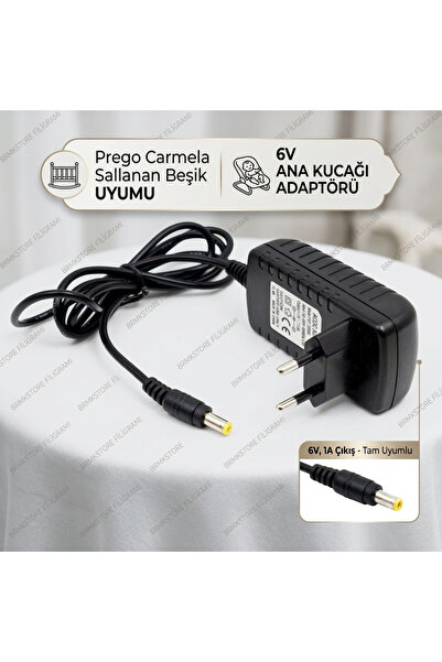 BRMK STORE Prego Carmela Sallanan Beşik ANA KUCAĞI UYUMLU ADAPTÖRÜ 6V x--56--x
