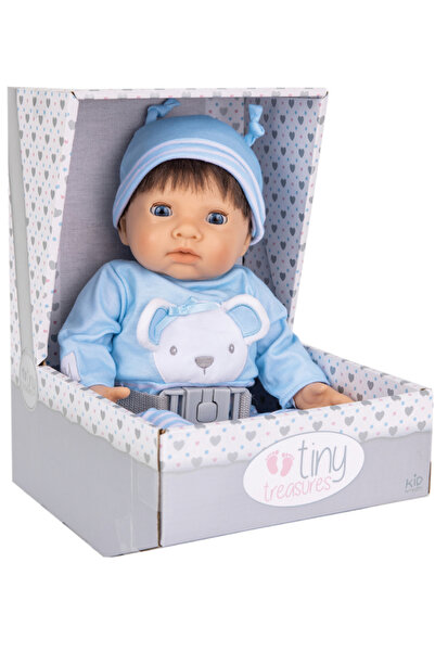 TinyTreasure TINY TREASURES Păpușă Urs Albastru Păr Maro (30543)