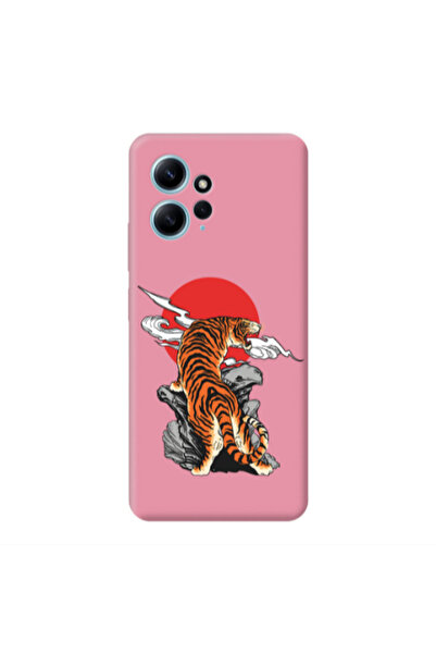Other Xiaomi Redmi Note 12 4G Angry Gorilla Pink Colored Silicone TPU Θήκη