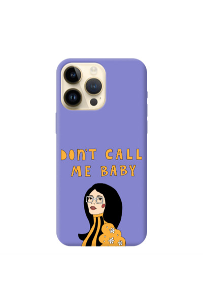 Other Apple iPhone 13 Pro Max Call me baby Purple Colored Silicone TPU Θήκη
