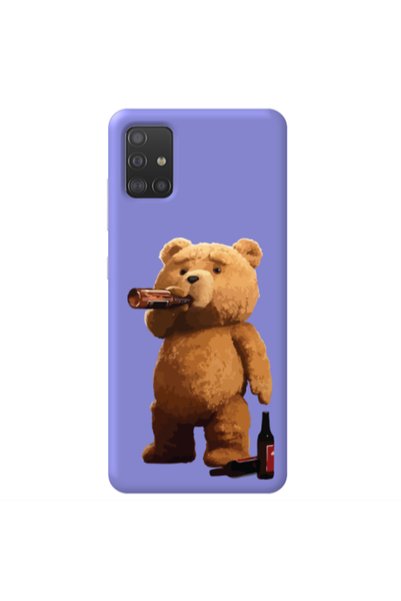 Other Samsung A71 Beer Time Purple Colored Silicone TPU Θήκη