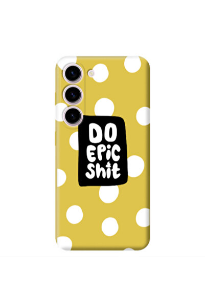 Other Samsung S23 Plus Do Epic Shit Yellow Colored Silicone TPU Θήκη