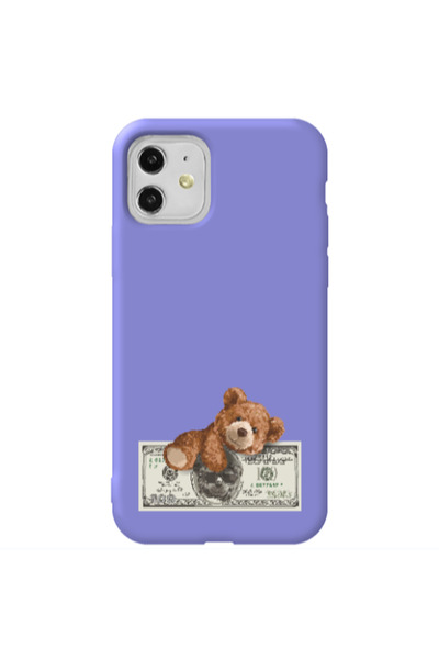 Other Apple iPhone 11 Money Style Purple Colored Silicone TPU Θήκη