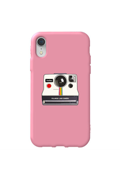 Other Apple iPhone Xr Polaroid land camera Pink Colored Silicone TPU Θήκη