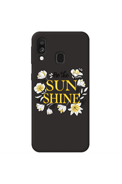 Other Samsung A40 Sun Shine Black Colored Silicone TPU Θήκη