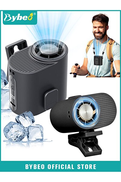 BYBEO Portable Clip-On Fan, Handheld Fan with Semi-Cooling Plate＆LED Display,...