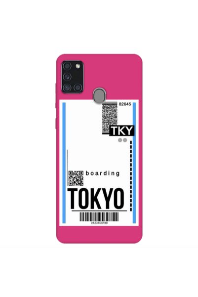 Other Samsung A21S Tokyo Boarding Fuchsia Colored Silicone TPU Θήκη
