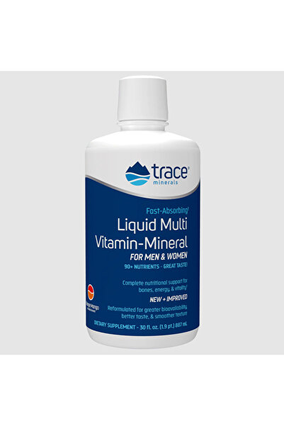 Trace Minerals Lichid Multivitaminic-Mineral Portocală Mango 887 ml