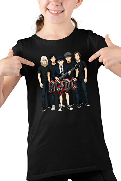 OEM Tricou Copii Fete ACDC Cartoon Merch