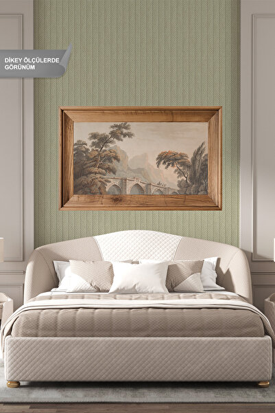 dreamwall Lambri ve Sanatsal Soft Tablo Desenli Tek Parça Tekstil Duvar Kağıdı