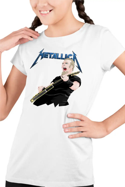 OEM Εμπορεύματα Metallica Τζέιμς Χέτφιλντ Παιδικό Κοριτσίστικο Μπλουζάκι