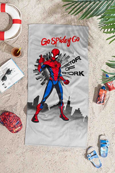 Özdilek Spiderman Go Spidey Lisanslı Kadife Plaj Havlusu 60x120 cm