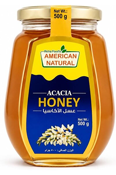 American Natural Honey Glass Acacia 500 g x 12