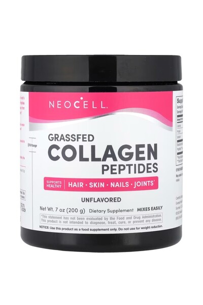 Neocell Grassfed Collagen Peptides, Unflavored, 7 oz (200 g)