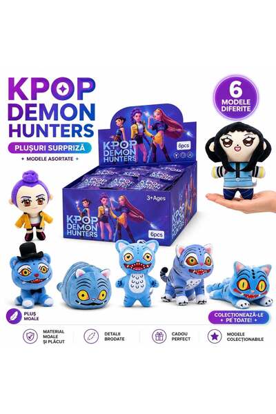 CASA JOY Jucărie de pluș KPOP Demon Hunters 15-20 cm Cutie Surpriză Aleatorie...
