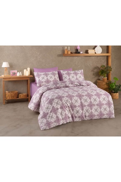 Newsevinç Ev Tekstili Motif Patterned Double Duvet Cover Sets 200 X240 cm 3 P...