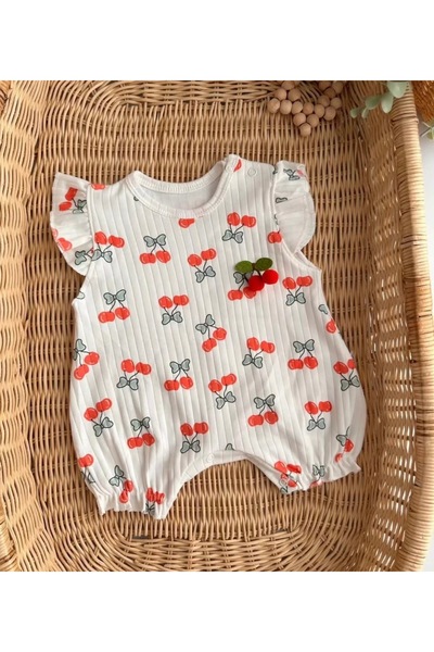 mandalinsbaby Cherry Baby Girl Jumpsuit