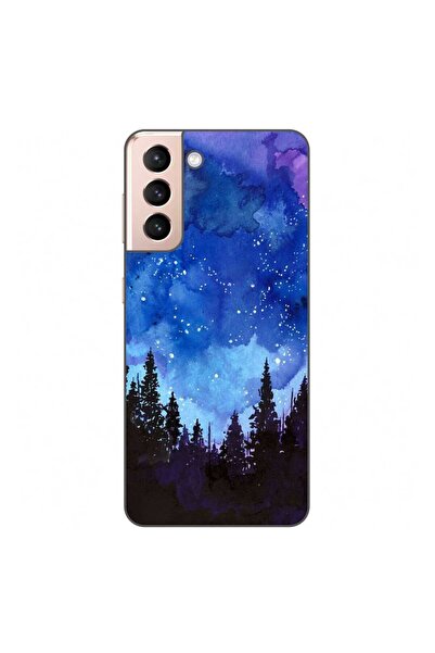 OEM Θήκη συμβατή με Samsung Galaxy S21 Σιλικόνης Gel TPU με σχέδιο Νυχτερινό ...
