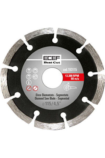 Other ECEF Δίσκος Κοπής Υλικά Κατασκευών Διάμετρος Οπής 115mm 1 τεμάχιο