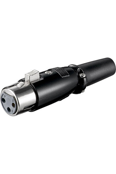 goobay Βύσμα XLR θηλυκό 3 ακίδων Μαύρο (11680)