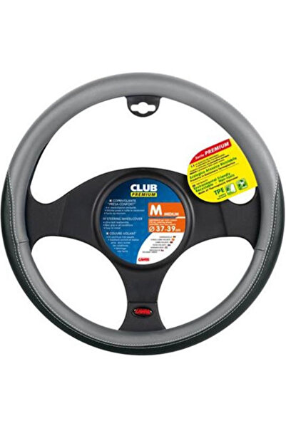 Lampa Car Steering Wheel Cover Club with Diameter 37-39cm Synthetic Gray