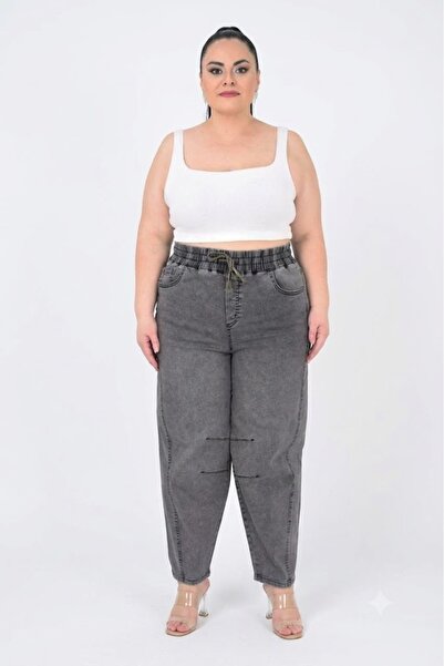 ZANESSİ FASHION Pantaloni de damă din denim Lycra, cu talie elastică, buzunar...