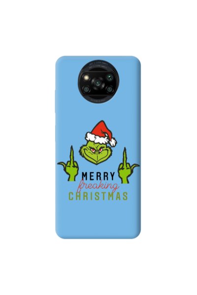 Other Xiaomi Poco X3 /X3 Pro Merry Christmas44 Blue Colored Silicone TPU Θήκη