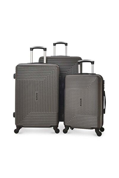 New Travel 3-Piece Wheeled Trolley Luggage Set, Hard Shell ABS, 360° Spinner ...
