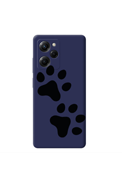 Other Xiaomi Poco X5 Pro Paws Dark blue Colored Silicone TPU Θήκη