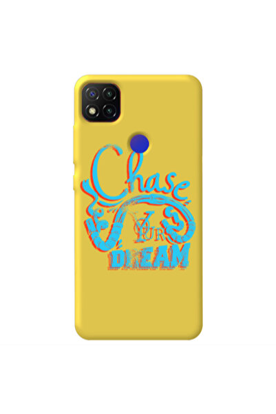 Other Xiaomi Redmi 9c Chase Your Dream Yellow Colored Silicone TPU Θήκη
