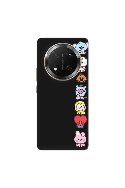 Other Honor Magic 7 Lite Lovely animals Black Colored Silicone TPU Θήκη