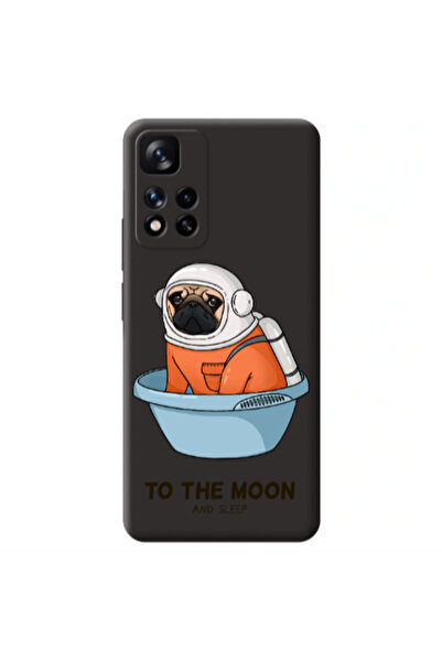 Other Xiaomi Redmi Note 11 Pro 5G To the moon Black Colored Silicone TPU Θήκη