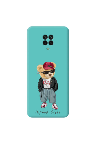 Other Xiaomi Redmi Note 9 Pro Hip hop style Turquoise Colored Silicone TPU Θήκη