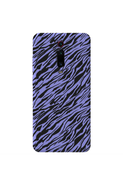 Other Xiaomi Mi 9T Pro Black zebra Purple Colored Silicone TPU Θήκη