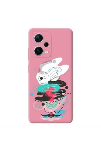Other Xiaomi Poco X5 Abstract 50 Pink Colored Silicone TPU Θήκη
