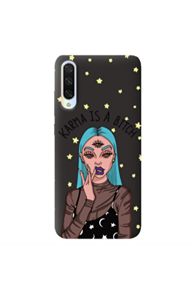 Other Xiaomi Mi 9 Lite Karma is a bitch Black Colored Silicone TPU Θήκη