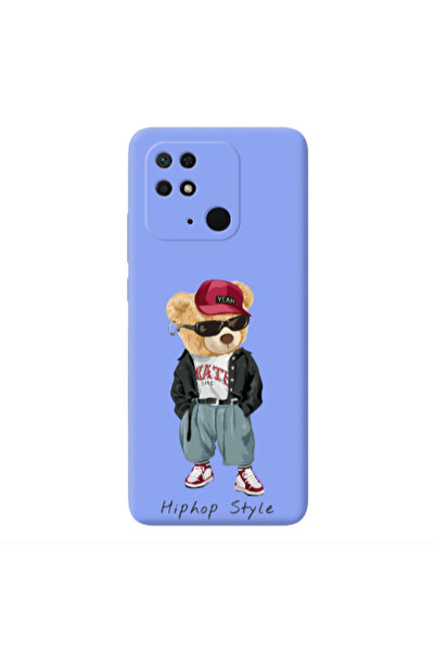 Other Xiaomi Redmi 10C Hip hop style Light Purple Colored Silicone TPU Θήκη